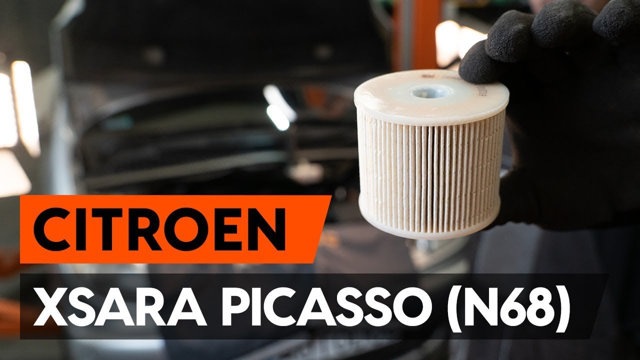 Cum se înlocuiește filtru combustibil la CITROEN XSARA PICASSO (N68)  [TUTORIAL AUTODOC] - YouTube