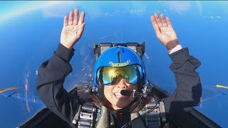 CBS 8’s Marcella Lee revisits her 2022 flight with the Blue Angels Profile