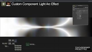 audio-reactive light arc component in touchdesigner | project file