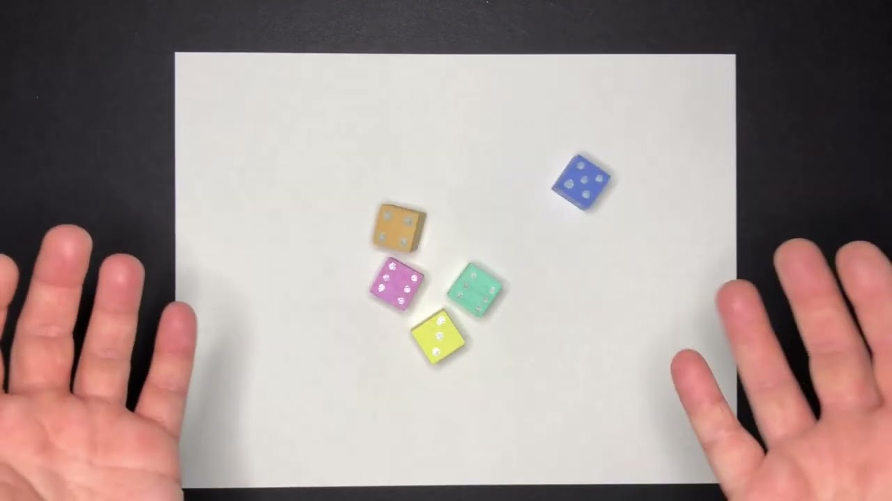 *Coloring * ASMR with music *Colorful Board game Pastel Dice