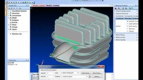 FEMAP - Preprocessing - Geometry Cleanup Part 2 - Szczegóły