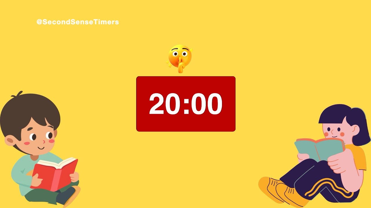 Read Timer 20 Minute Timer for Silent Reading | Classroom Timers - YouTube