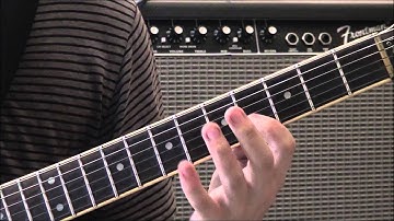 Gb Ionian Scale (3 notes per string) guitar