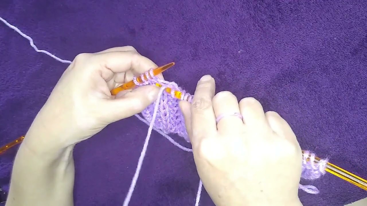 PONTO MEIA DUPLO NOS DOIS LADOS DO TRABALHO