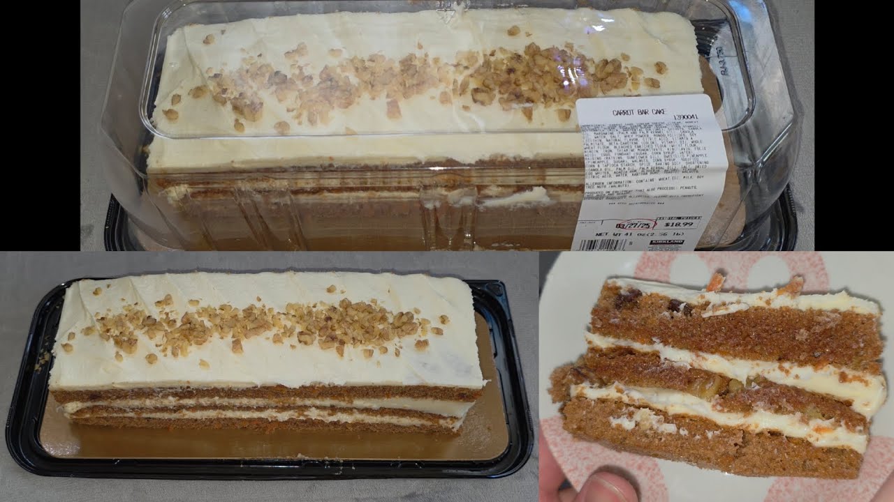 Costco Item Review Carrot Bar Cake Taste Test