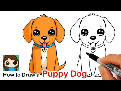 How to Draw a Puppy Dog ???? ❤️ - YouTube