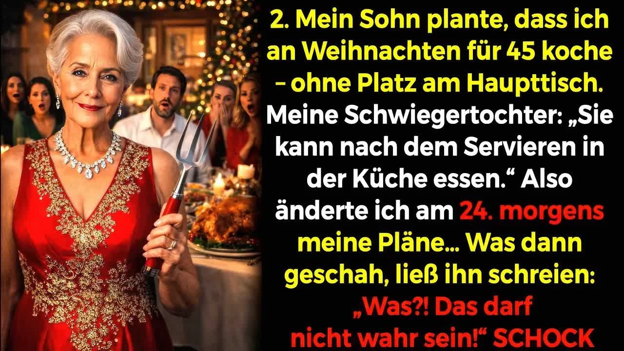 Mein Sohn plante, dass ich an Weihnachten für 45 koche – Dann kam der Schock…