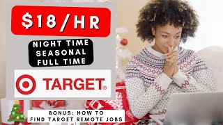 TARGET URGENTLY HIRING WORK FROM HOME REMOTE JOBS 2023 | NIGHT TIME | SEASONAL | FULL TIME