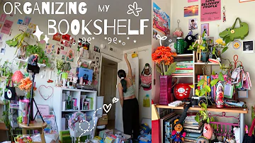 ORGANIZING MY BOOKSHELF [organizing my room part 3]