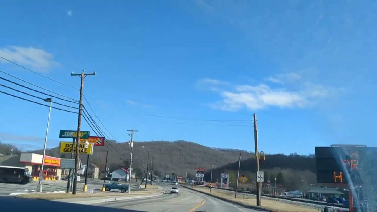 driving Thru Rainelle and Rupert west virginia