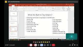 Core Lecture 2 Tag Helpers