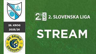 Jadran Dekani - Brinje Grosuplje | 26. krog #2SNL 2025/26 | STREAM