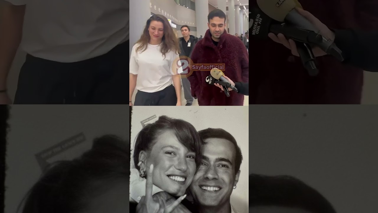 Serenay Sarıkaya sevgilisi Mert Demir ile havalimanında görüntülendi 