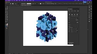 3D and materials - 3D typography effect - Adobe Illustrator