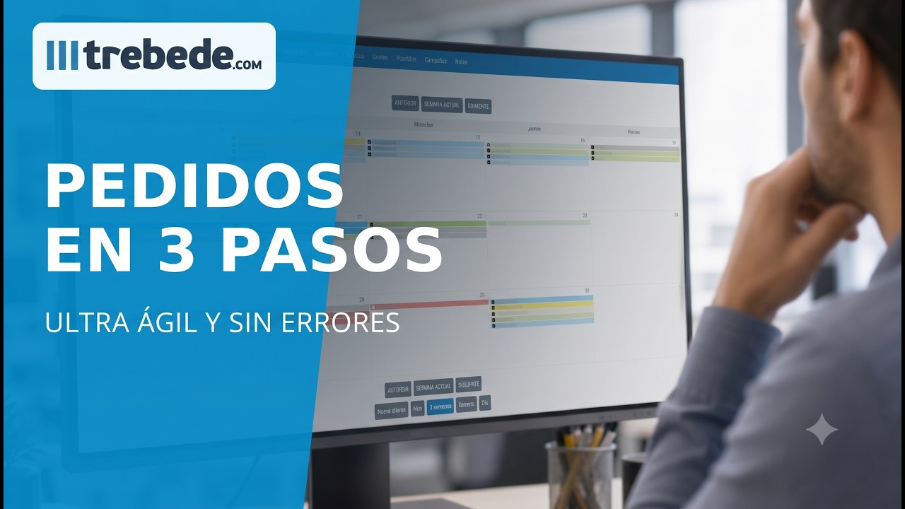 Cómo tomar pedidos en farmacias en solo 3 pasos con el CRM de Trebede — haz clic para reproducir