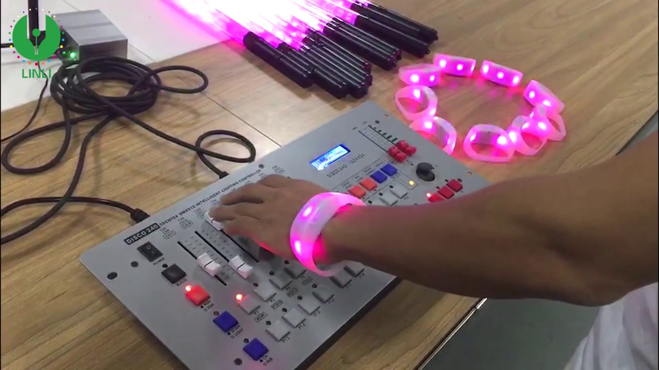 DMX LED BRACELET--- Party Use dmx led bracelet, color Remote controlled
