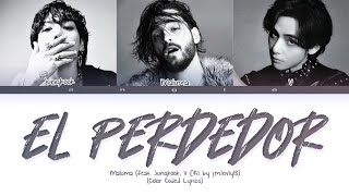 Maluma (feat. Jungkook, V [ai voices] - "El Perdedor - (Color Coded Lyrics) ANGIE STAR