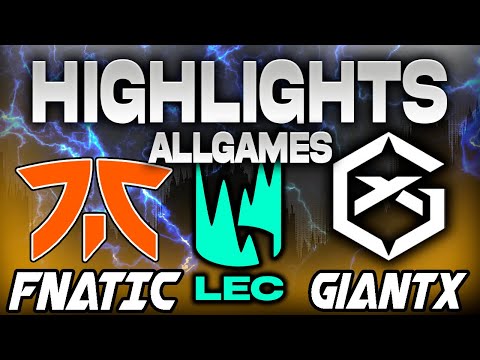 FNATIC VS GIANTX ALL GAMES HIGHLIGHTS LEC 2024 SPRING SEASON PLAYOFFS - LEAGUE OF LEGENDS - ESPAÑOL