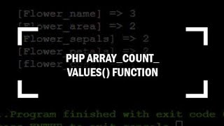 PHP | Array Count Values Function