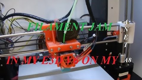 Filament Jam in my E3D V6 on my Anet A8