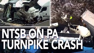 NTSB holds briefing on Pa. Turnpike crash that left 5 people dead