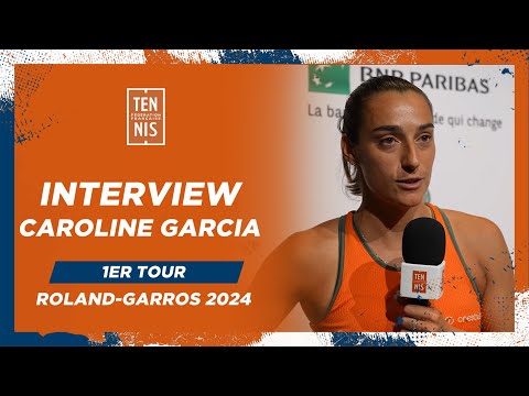 Interview de Caroline Garcia après le 1er Tour de Roland-Garros 2024 | FFT