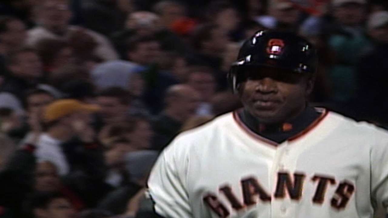 SD@SF: Bonds homers in seventh straight game - YouTube