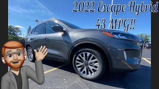 2022 Ford Escape Hybrid | 43 Miles Per Gallon?!?! | Deep Dive