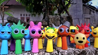 Sprunki Green Screen, Animations Cartoon Cute Civil War Ghosts All Name Characters Monster