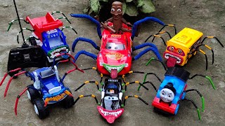 Download Lagu Upgrade RC Lightning McQueen Laba-laba, Bus Tayo Eater, Blaze Monster, Kereta Api Thomas and Friends MP3