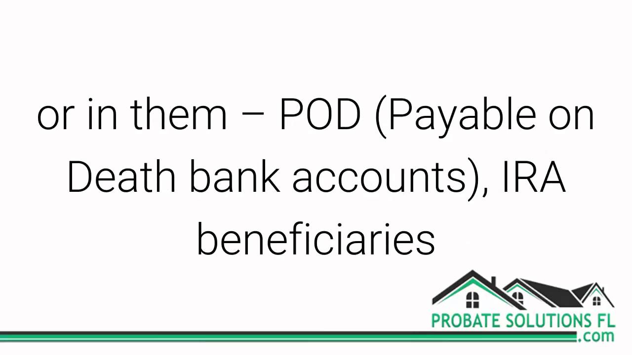 Florida Probate Process What Probate Documents Are Needed? YouTube