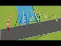 Straight VS Squiggles VS Curves VS Bumps Down 200FT Waterslide Test - Planet Coaster 2