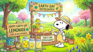 Snoopy’s Happy Earth Day Lemonade Stand 🌍🍋 Soft Jazz Background Music for Study, Work & Spring Vibes screenshot 5