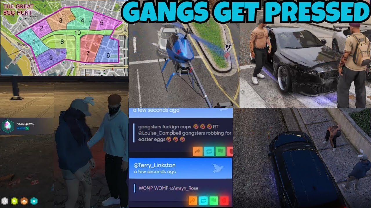 Manor Scam/Rob Easter Egg Hunters (Civs & Gangs) & Get in Twitter Beef | NOPIXEL 4.0 GTA RP