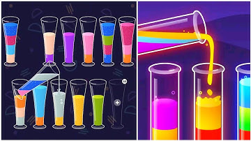 Water Sort Puzzle Gameplay 68, Android Games ios Walkthrough Simulator Think Brain