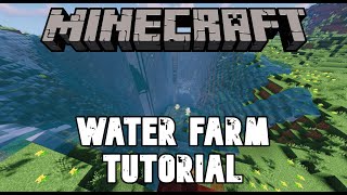 Minecraft QUICK EASY Water Farm Tutorial 1.20+