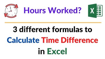 Formula to Calculate Time Difference in Excel