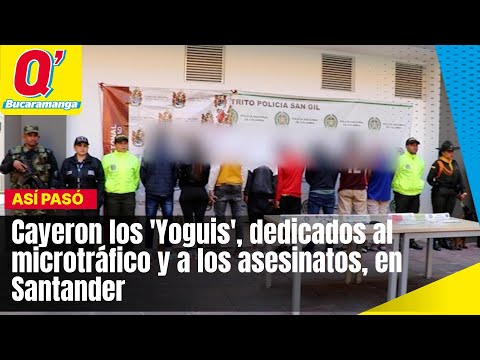 Cayeron los 'Yoguis', dedicados al microtráfico y a los asesinatos, en Santander