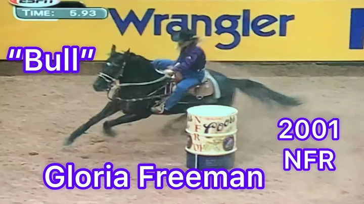 Gloria Freeman & "Bull" 2001 NFR Barrel Racing