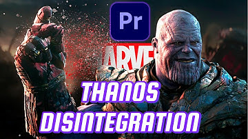 Thanos Finger Snap Disintegration Effect - Adobe Premiere Pro Tutorial
