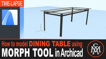 Archicad Morph (EP #2) | HOW TO MODEL DINING TABLE