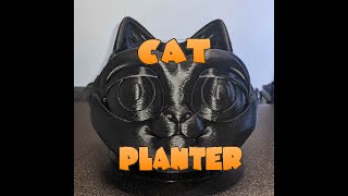 Flexi Factory Cat Planter - Black PLA on Creality Ender 3 S1 Pro and Sonic Pad