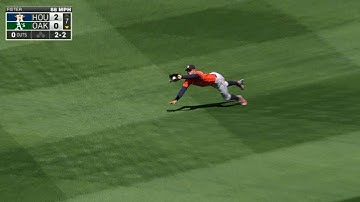 HOU@OAK: Springer makes diving catch to rob Crisp