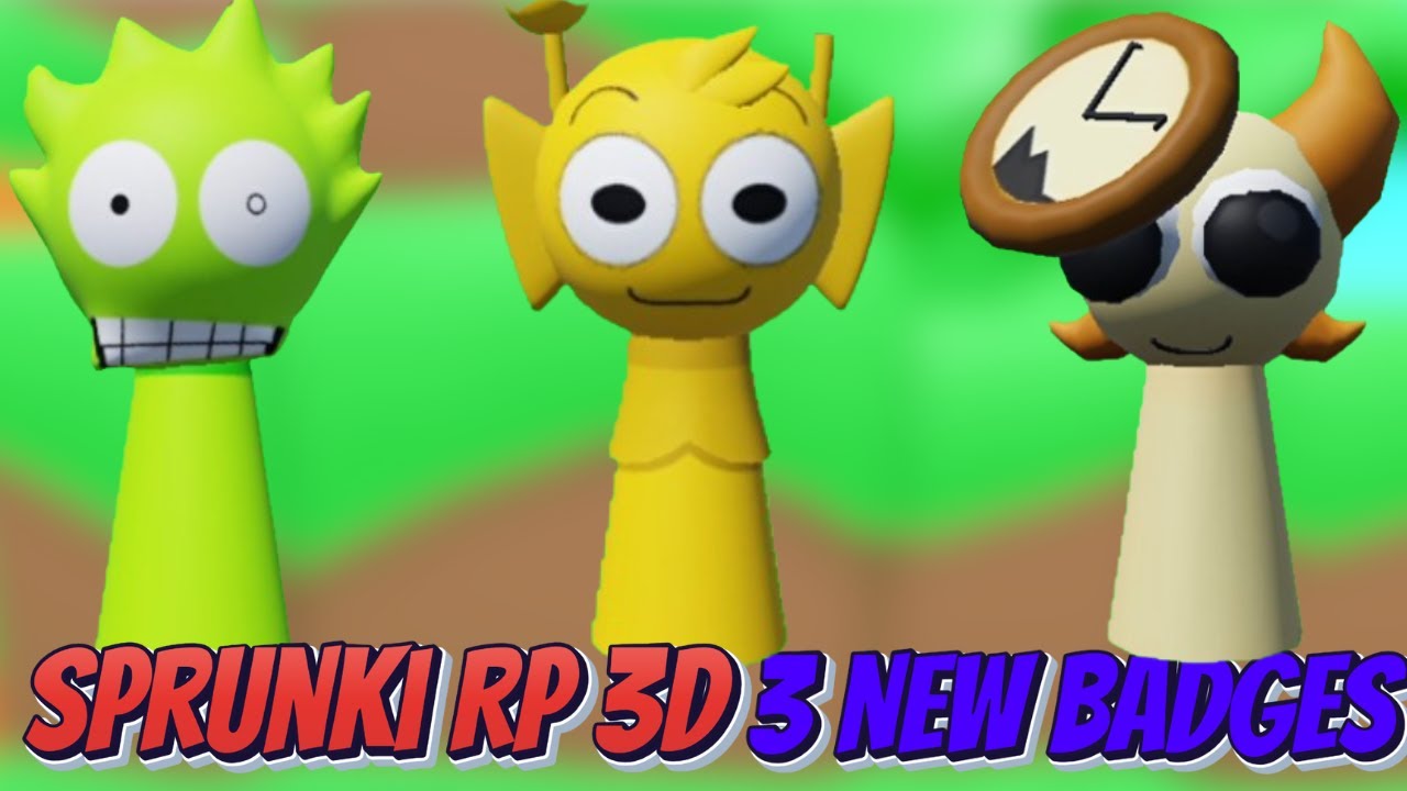 Roblox - How To Get 3 New Badges Morph In Sprunki RP 3D Update - YouTube