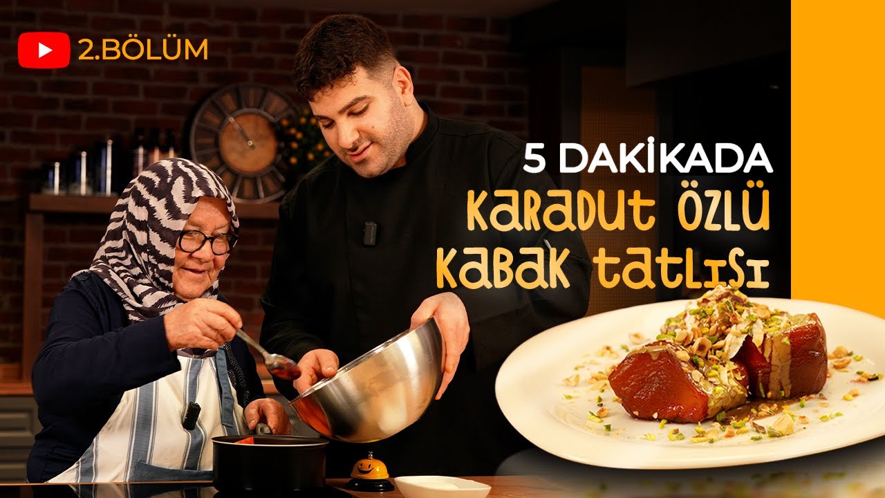 5 Dakikada Karadut Özlü Kabak Tatlısı  | Zühre Ana Sofrası – Babaanne x Enes Chef | Bölüm 2