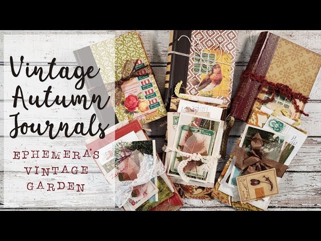 Vintage Autumn Journals | Ephemera's Vintage Garden - YouTube