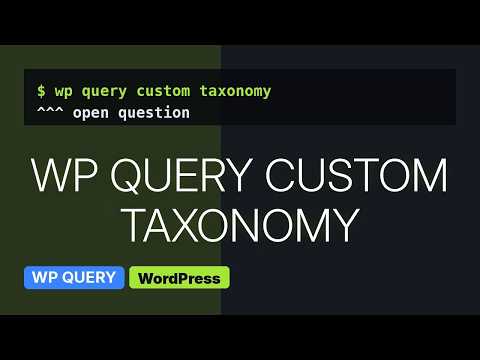 Wordpress: Filter Custom Taxonomy Posts (2 Solutions!!)