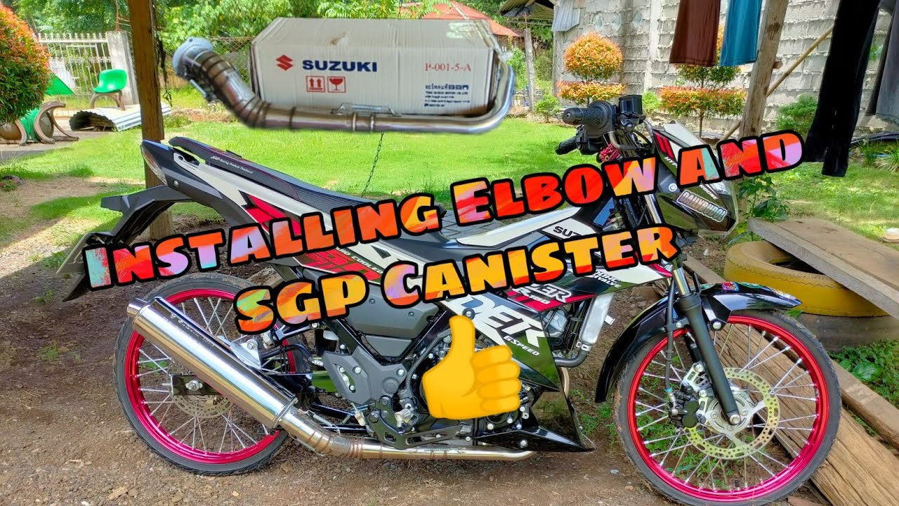 Raider 150 FI White Ivory Installing elbow and SGP Canister Kel