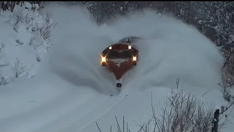 Powerful Trains Snow Plow Compilation