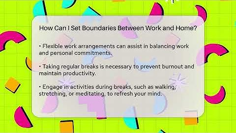 How Can I Set Boundaries Between Work and Home? | The Personal Growth Path